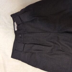 Charcoal grey cropped Wool Pants Designs By Derek Martin